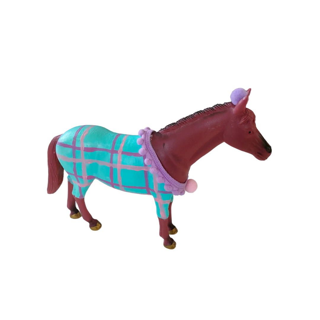 Blue horse Cake Topper