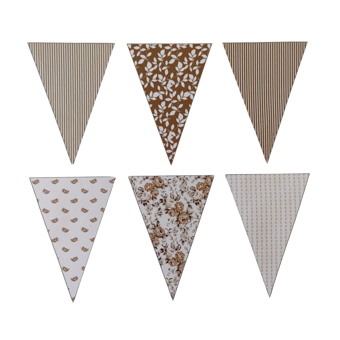 DIY Floral and Stripe Paper Bunting