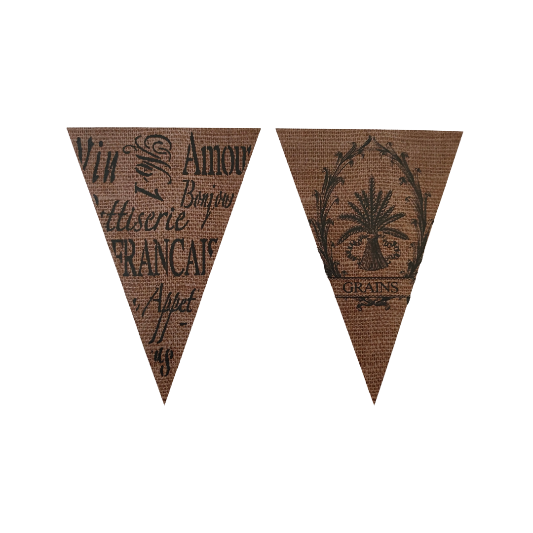 DIY Hessian Paper Bunting