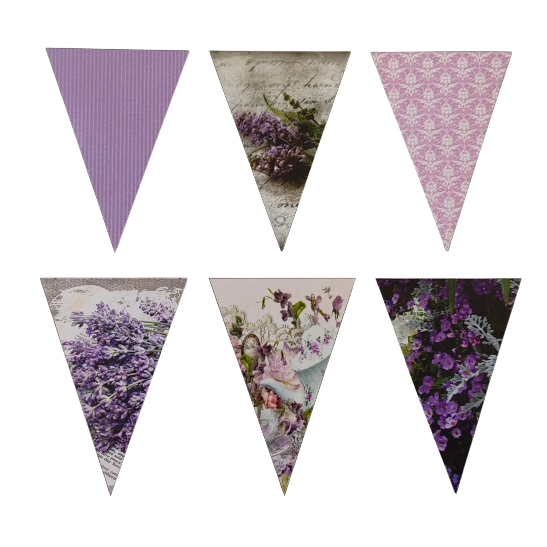 DIY Lavender Paper Bunting