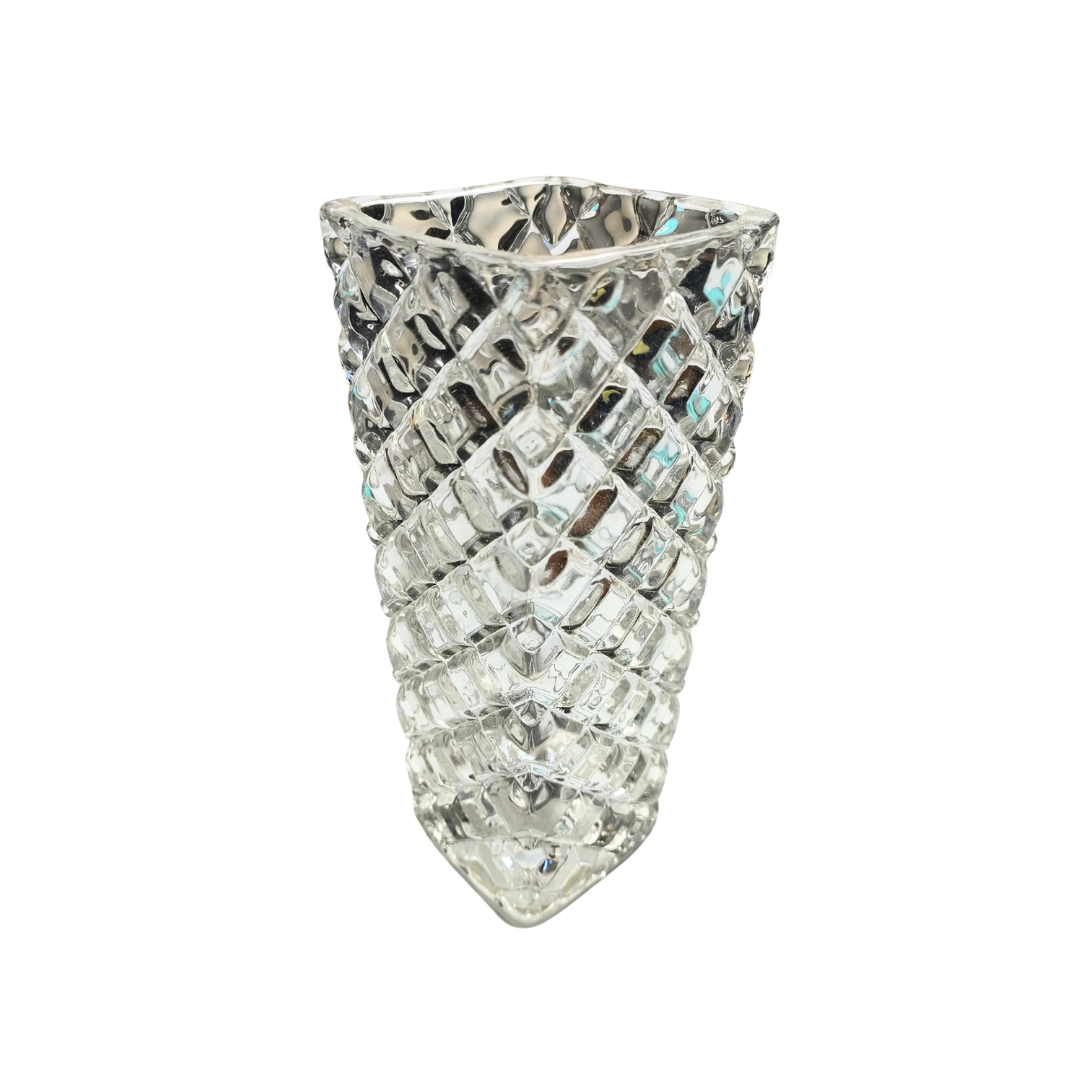 Glass Luna Faceted Bud Vase