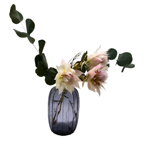 Lexa Grey Tall Bud Vase
