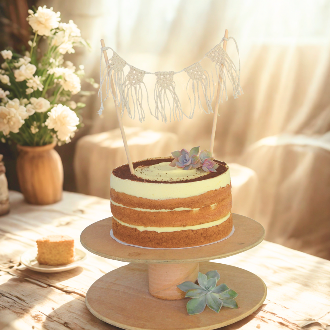 Macrame cake Bunting