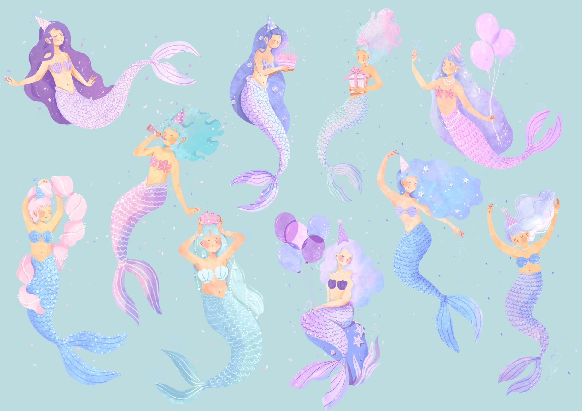 Mermaid-Placemats-Méli-Mélo