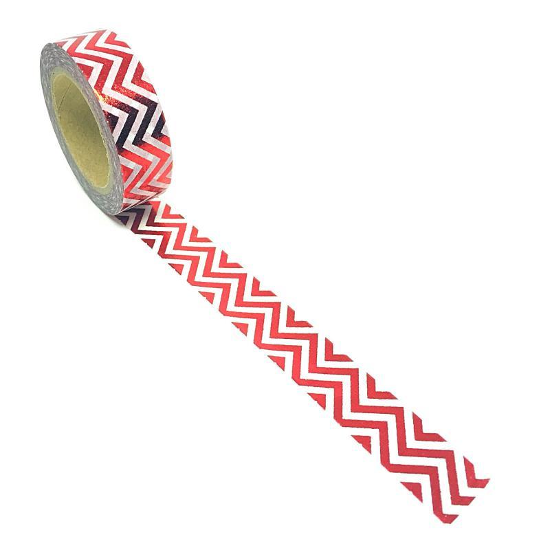 Metallic_Red_Chevron Washi Tape