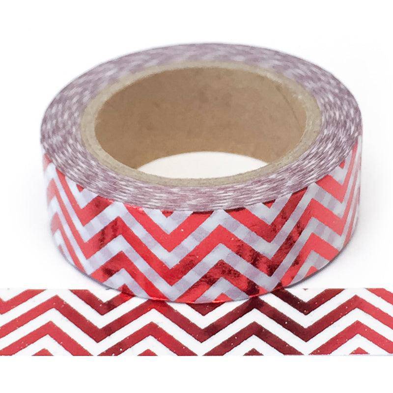 Metallic_Red_Chevron Washi Tape