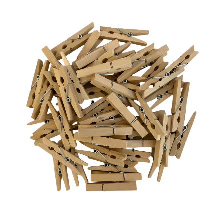 Mini Natural Pegs
