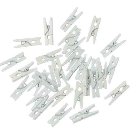 Mini White Pegs