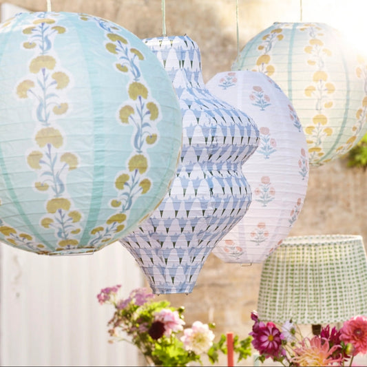 Molly Mahon Blue Paper Lanterns