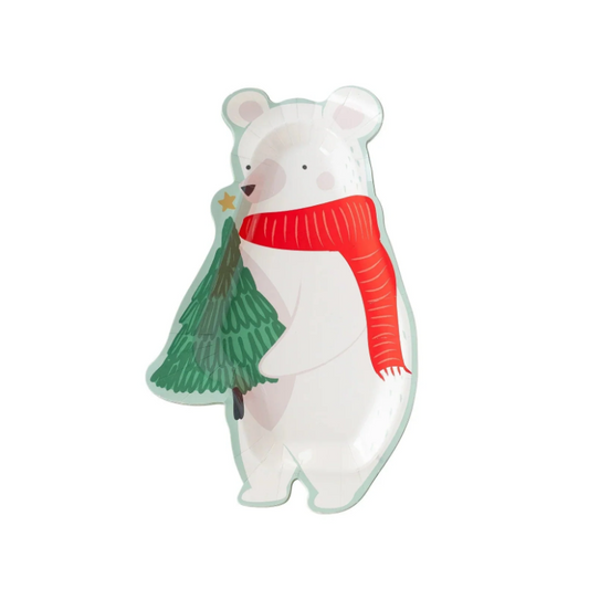Christmas Polar Bear Plates
