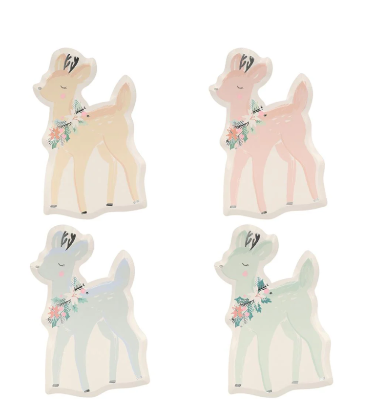 Pastel Deer Plates