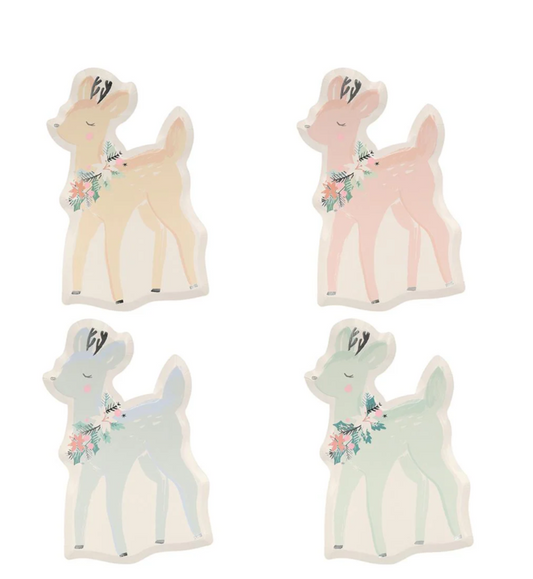 Pastel Deer Plates