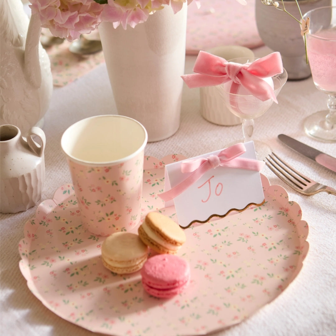 Vintage Ditsy Floral Plates