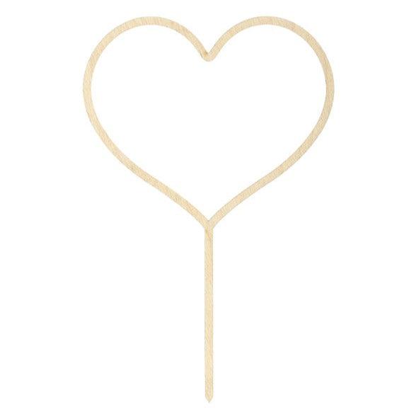 Wooden Heart_Cake_Topper