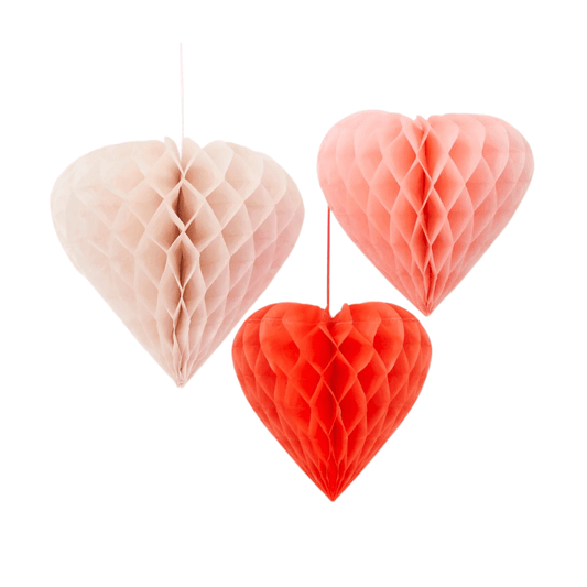 honeycomb-heart-decorations