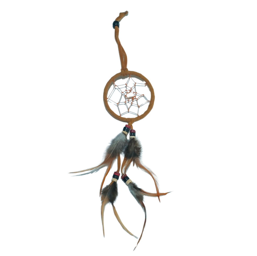 mini brown dream catcher