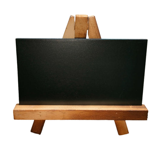 mini wooden chalkboard easel