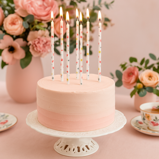 Floral Pattern Candles