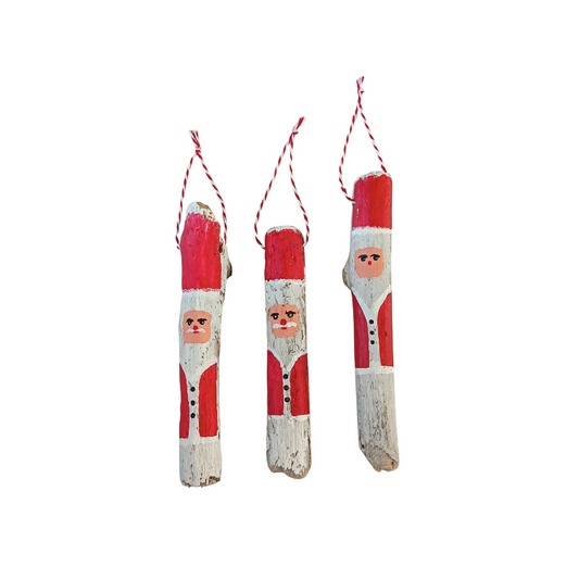 Drift Wood Santa Hanging Decorations (3)