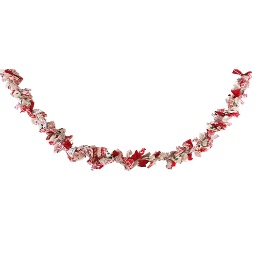 Strip Fabric Christmas Garland