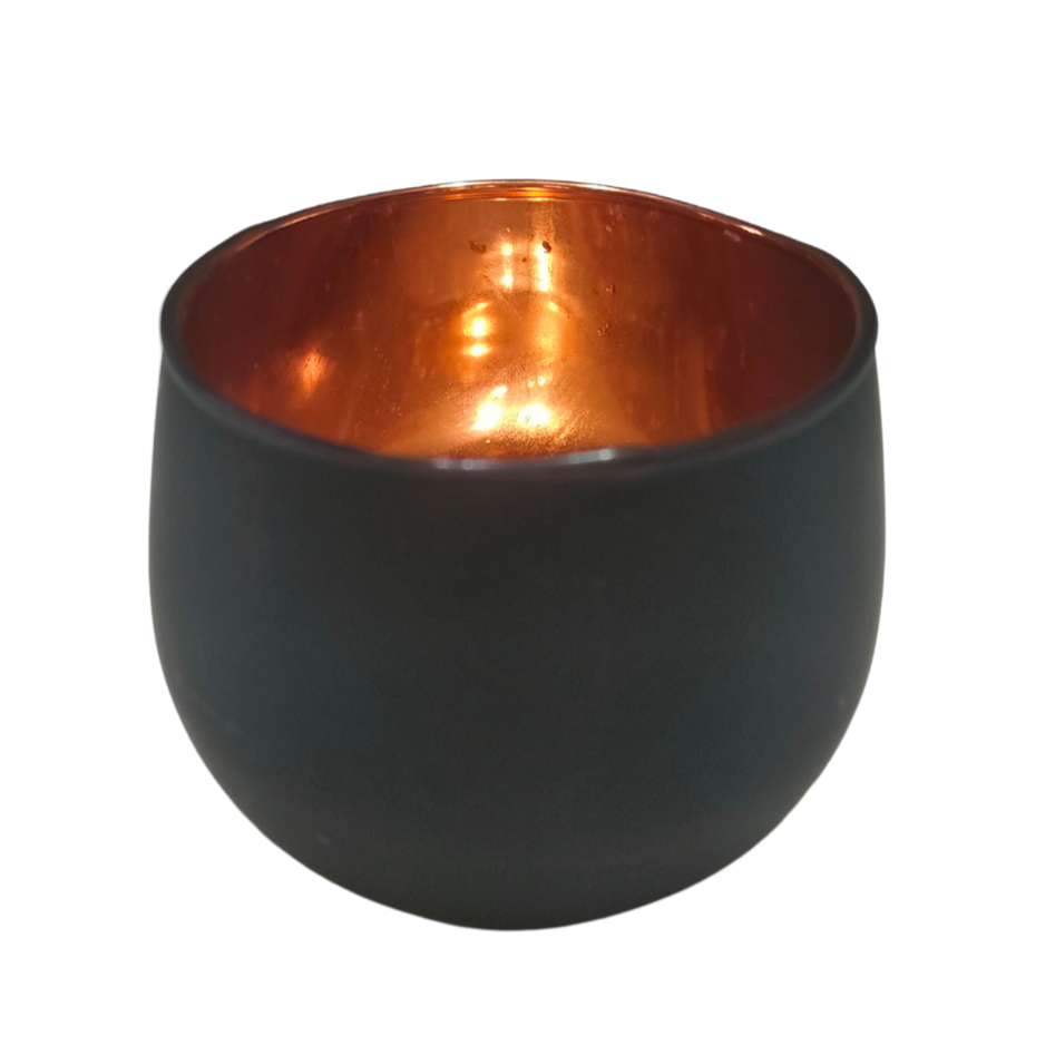 Black and Copper Votive