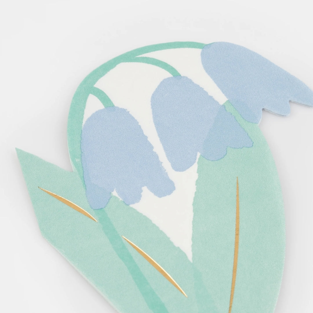 Blue Spring Flower Napkins