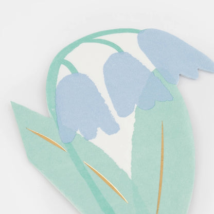 Blue Spring Flower Napkins