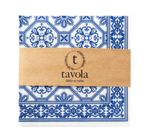 Blue Tile Tavola Napkins