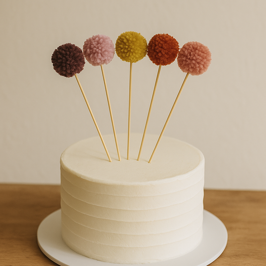 Boho Pom Pom Cake Topper - Meli-Melo