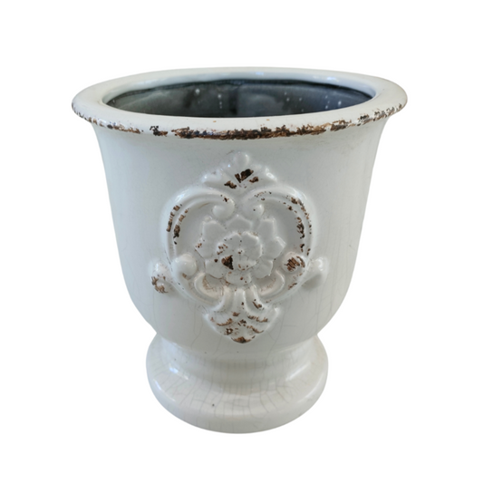 Ceramic Footed Florentine Vase