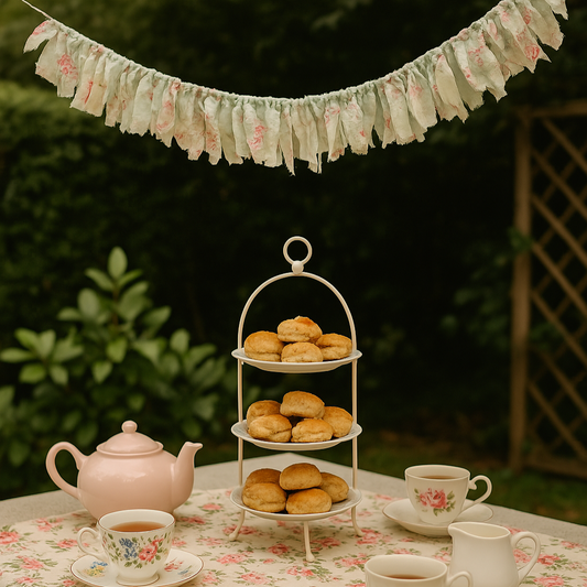 Floral-Strip-fabric-Garland