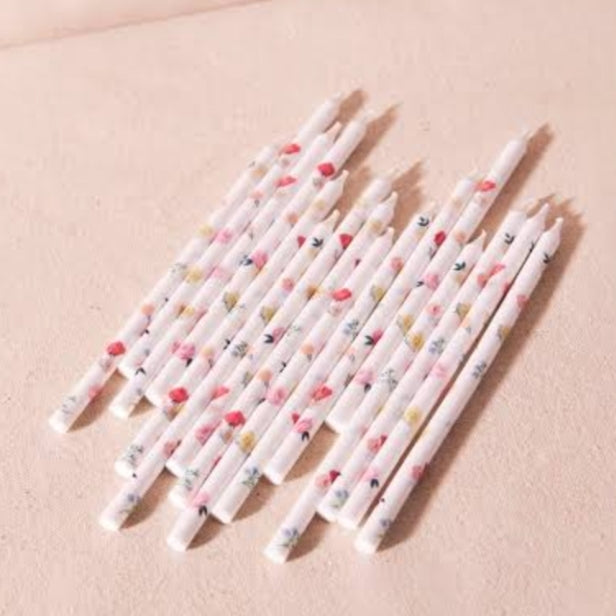 Floral Pattern Candles