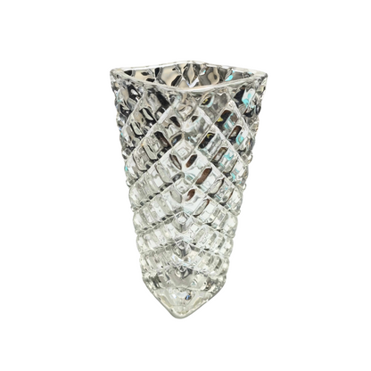 Glass Luna Faceted Bud Vase