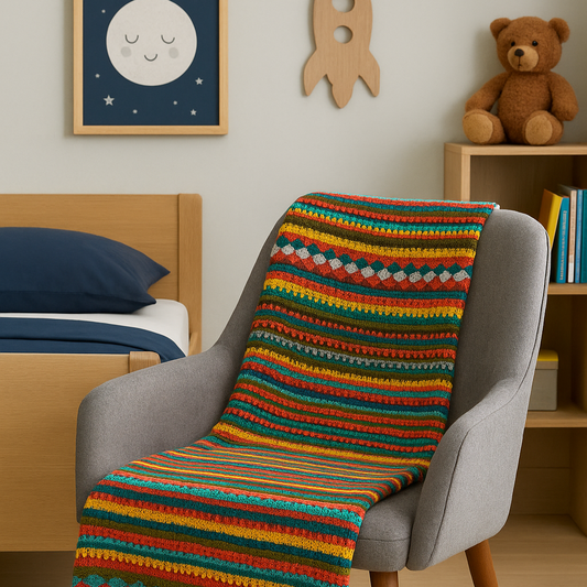 Hand Crocheted Blanket Throw