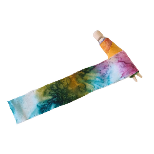 Hand Dyed Frayed Ribbon