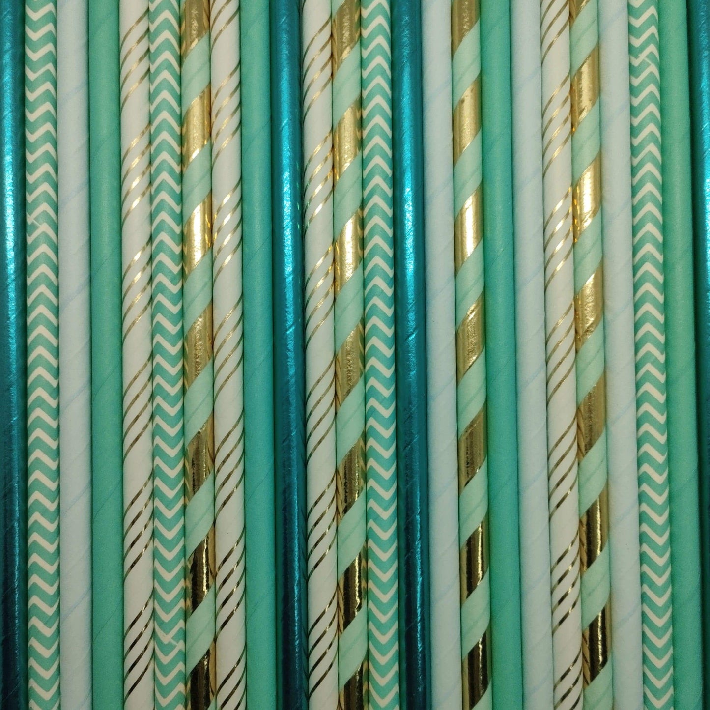 Ice Blue-paper-straws
