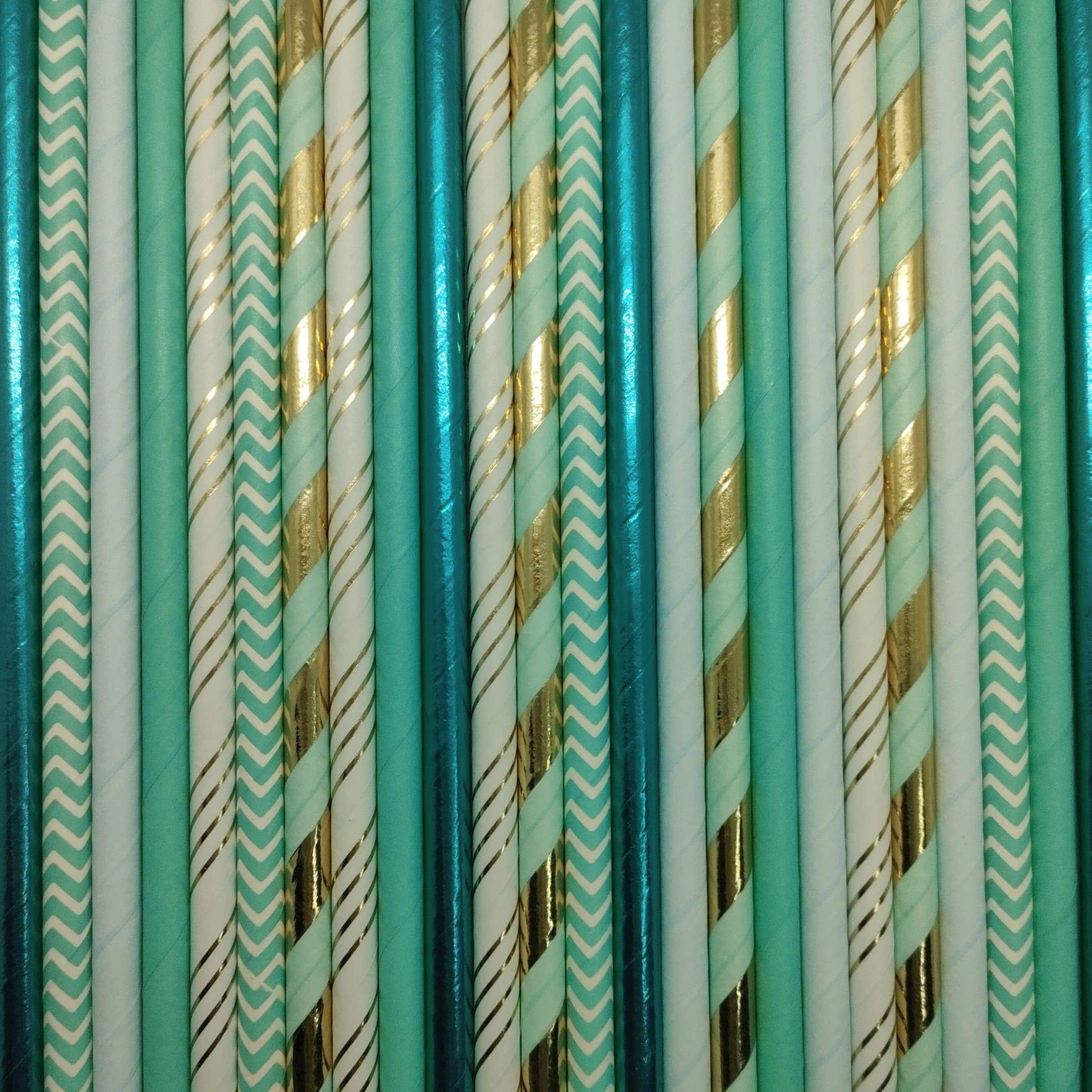 Ice Blue-paper-straws