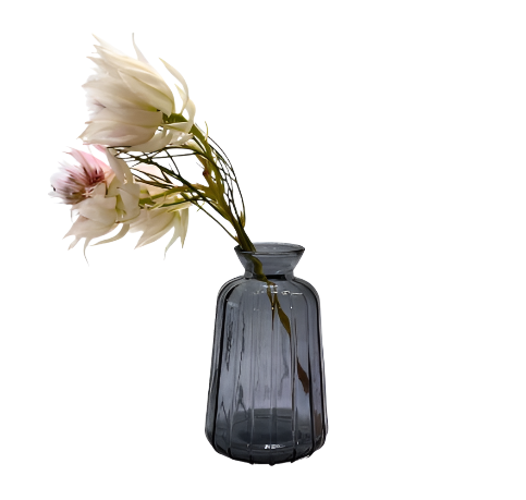 Lexa Grey Neck Bud Vase