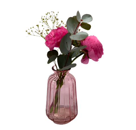 Lexa Pink Neck Bud Vase