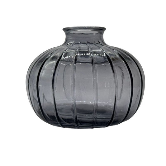 Lexa Round Grey Bud Vase