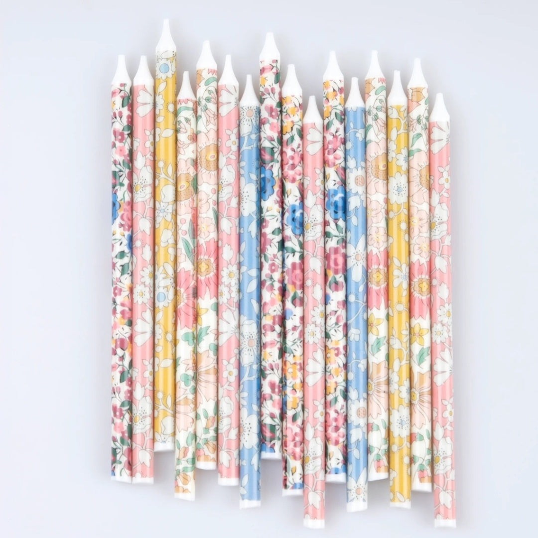 Liberty Floral Birthday Candles