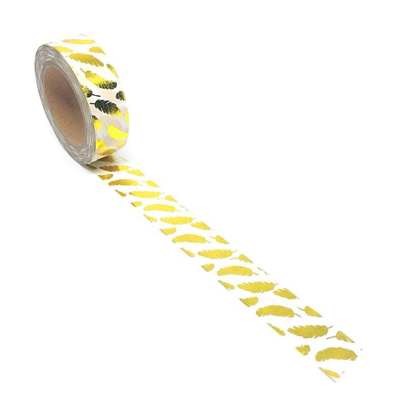 Metallic_Gold_Feathers Washi Tape