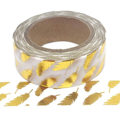 Metallic_Gold_Feathers Washi Tape