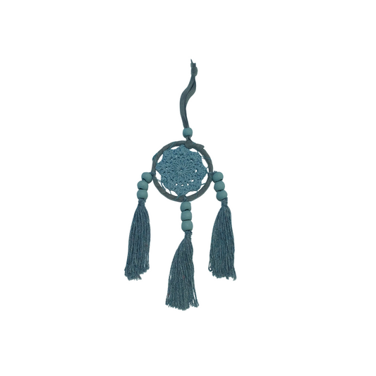 Mini Grey Crochet Dream Catcher