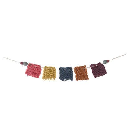 Mini Rustic Hand-Knitted Bunting B
