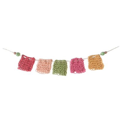 Mini Rustic Hand-Knitted Bunting C 