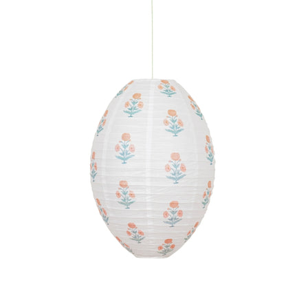 Molly Mahon Blue Floral Paper Lanterns