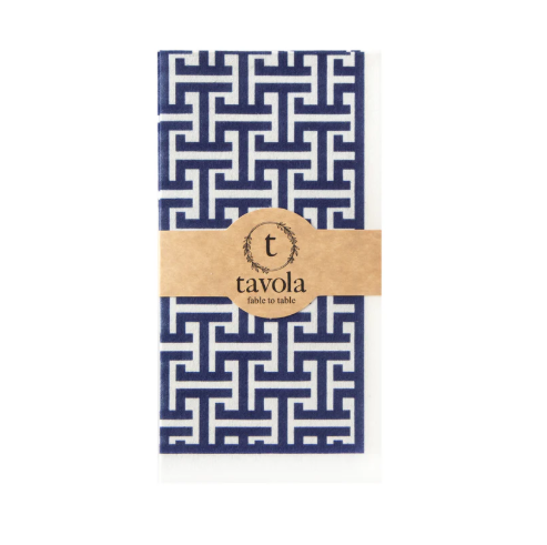 Navy Greek Tavola Napkins