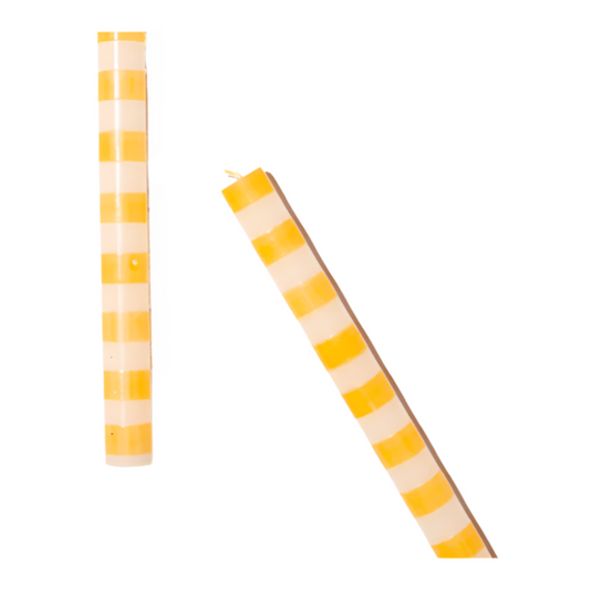 Pastel_Yellow_Striped_Candles