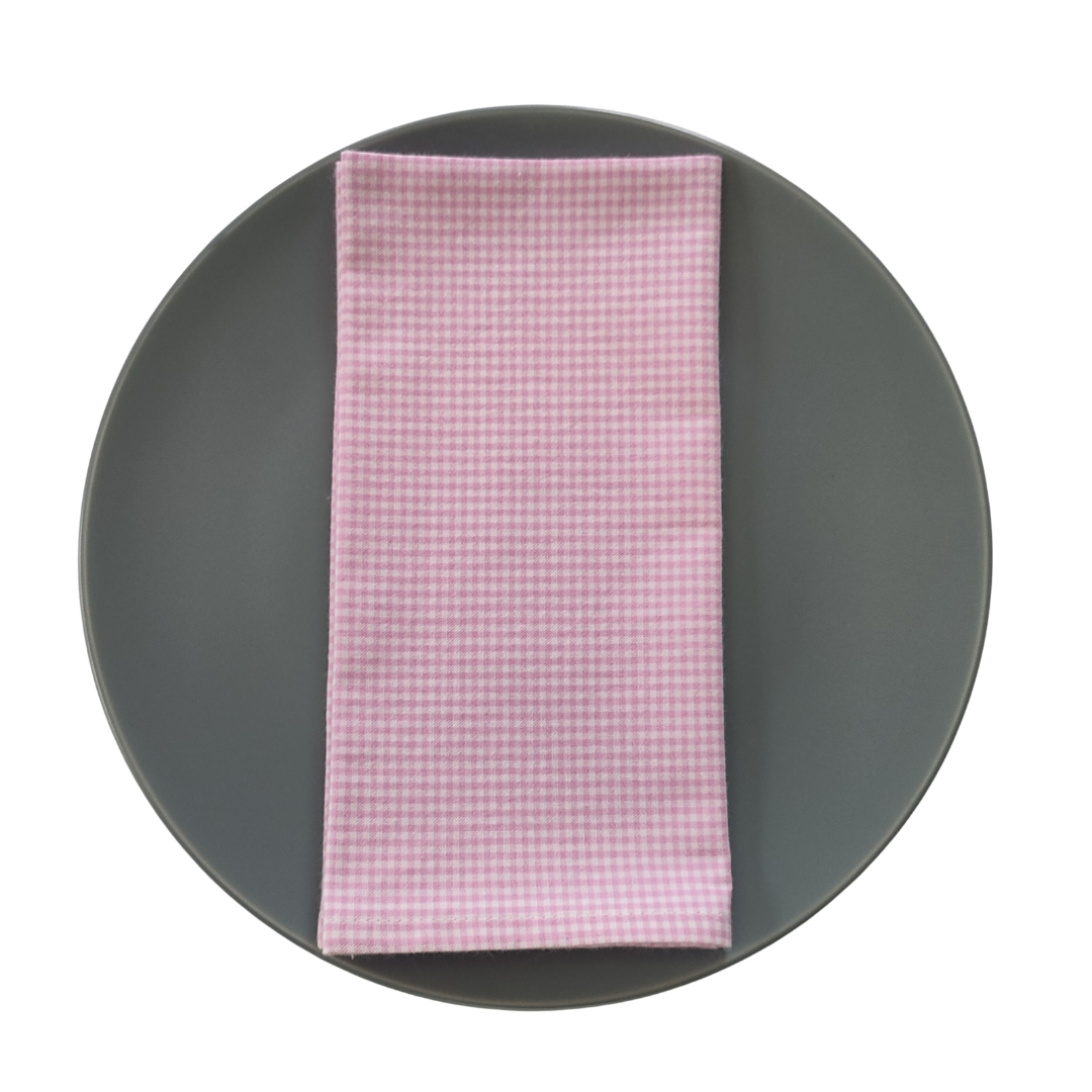 Pink-Check-Napkins